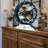 Mantel Clock 16" Round for Living Room decor with Real Moving Gears transformable into a Wall Clock (detachable base) Canada Collection-1170439587