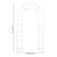 Support de décoration d'arche de mariage moderne de 7,2 pi pour décoration de fête-134591144