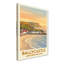 Ballycastle, Northern Ireland - Romantic Coastal Travel Poster Of The Causeway Coast. Giclee Print On Wrapped Canvas. Wall Art, Home Decor - Cities & Towns, Northern Ireland - Wrapped Canvas Print-1284240001