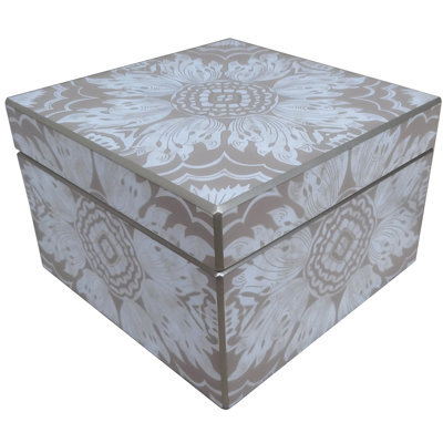 Reverse Painted Mirror Accessory Box