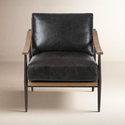 Paralimni Genuine Leather Club Chair