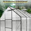 6x8 Polycarbonate Greenhouse For Outdoor Backyard Black