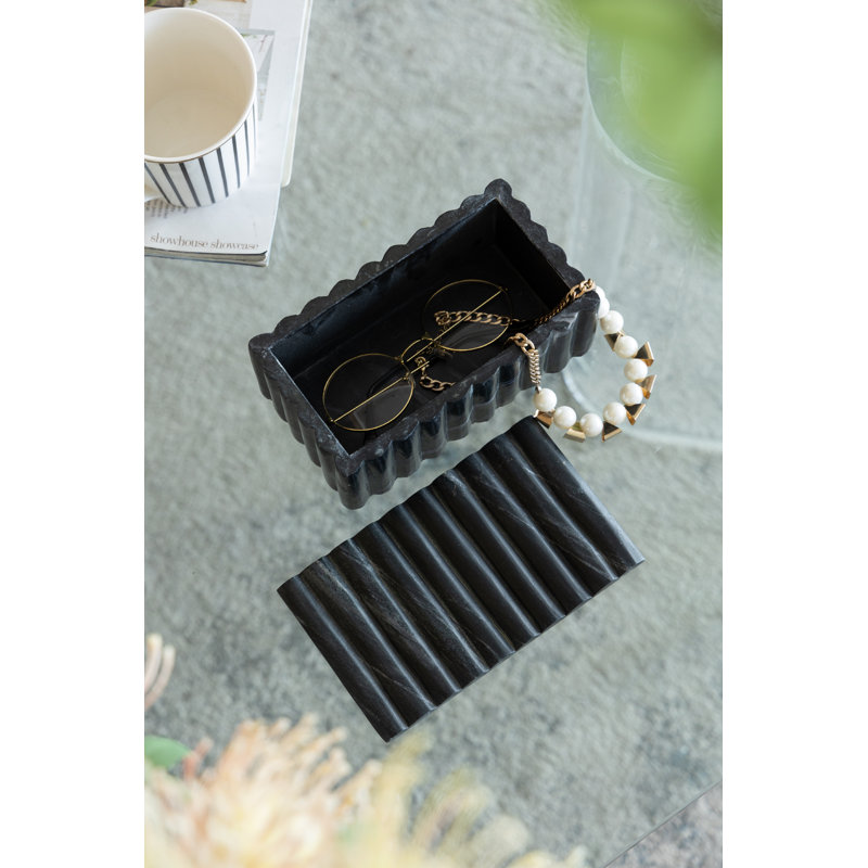Marble Decorative Box, Black