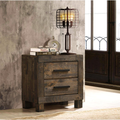 2 Drawers MDF Nightstand