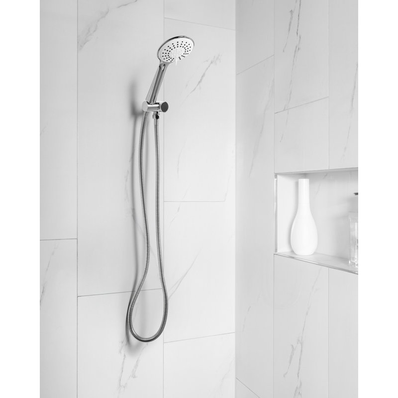 Shower Head and Hose Kit TUMPLE, Silver