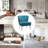 Euclid Velvet Accent Chair with Metal Legs-363509563