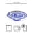 Spode Blue Italian Footed Cake Plate 10.5"
