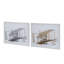 Ensemble de 2 grands diptyques rectangulaires, décoration murale pour salon, chambre, bureau, couloir