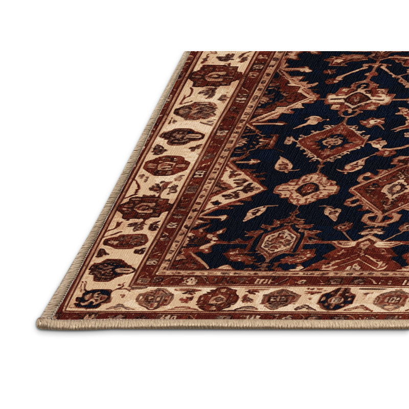Machine Washable Persian Brown Area Rug, Rectangle 2' x 3'