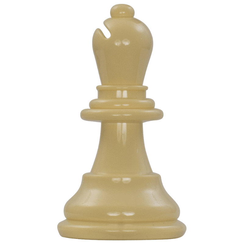 8" Tall Oversized Chess Set with Vinyl Roll-up Board