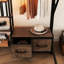 Lit mezzanine double avec bureau et garde-robe, tablettes de rangement en métal, structure de station de charge