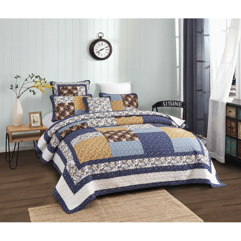 Cotton Patchwork Quilt, Cal King