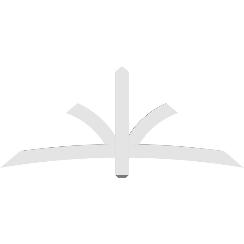 Support pour pignon Davenport, H 30 po x l 72 po (pas: 10/12), P 2 po x F 4 po, PVC