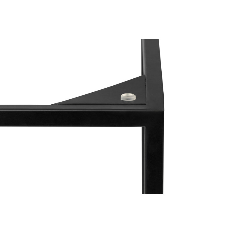 Linkous Solid Coffee Table, Black, Walnut