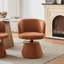 Tabouret de bar pivotant à 360 ° à hauteur réglable, chaise de salle à manger ronde rembourrée en chenille moderne, fauteuil de meuble-lavabo ergonomique pour chambre à coucher, îlot de cuisine et pub, paquet simple