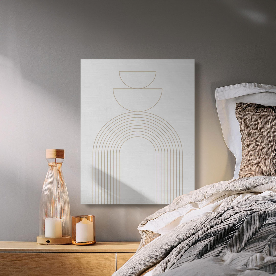 Minimalist Boho Arch Heins Print | Abstract Neutral Geometric Wall Decor for Modern Home | Scandi Aesthetic Art Gift