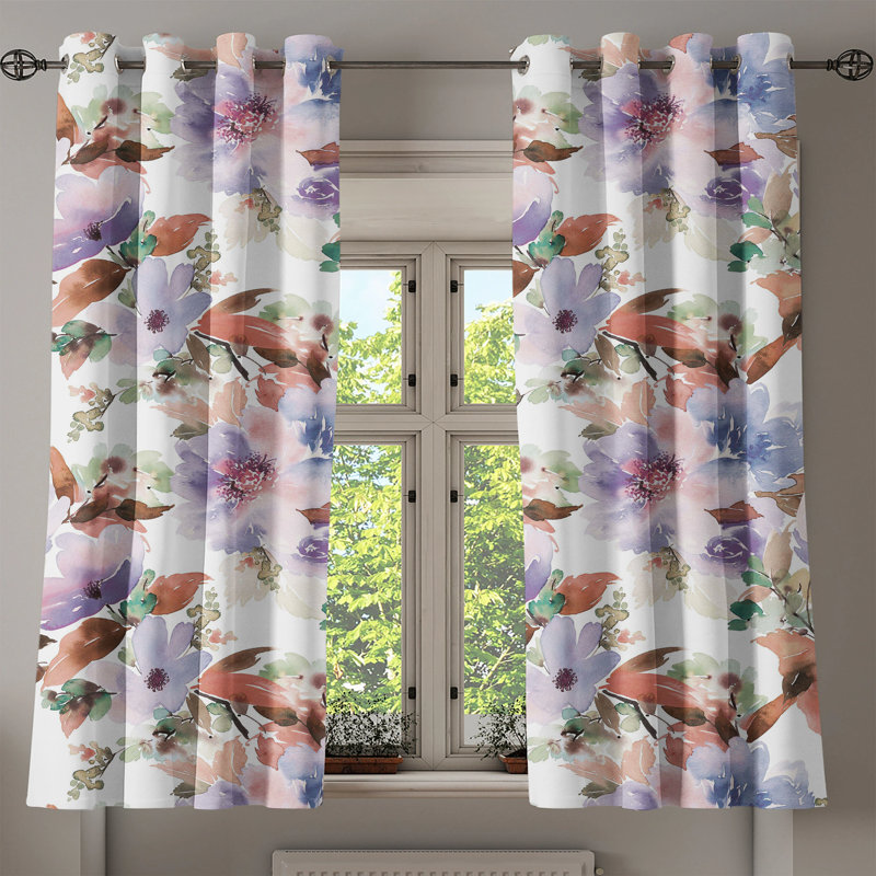 Lomonaco Semi Sheer Curtain Pair