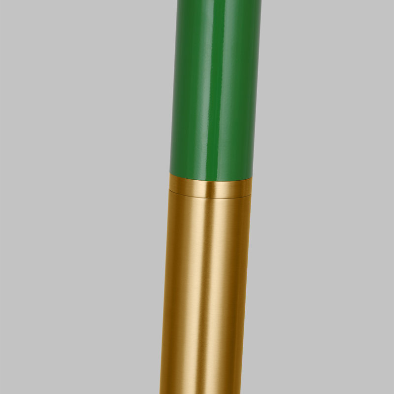 Lampe sur pied 62 "Vilnius Emilia, Laiton bruni vert