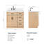Meuble-lavabo simple en bois massif 36 po Tidworth avec plateau en quartz 1,5 po-83279771-83279770-83279750