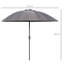 Aarun 2.5m Shanghai Garden Parasol Umbrella with Crank&Tilt-55967169