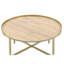 Table basse à plateau rond