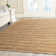 Tapis orange en jute / coton tissé à la main Doleman
