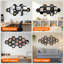 Paquet de 15 grandes planches de liège hexagonales noires en liège 12 po