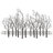 Metal Field of Twelve Trees Wall Decor