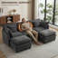 239cm Ultra-Soft Sofa with 2 Ottoman-623795033