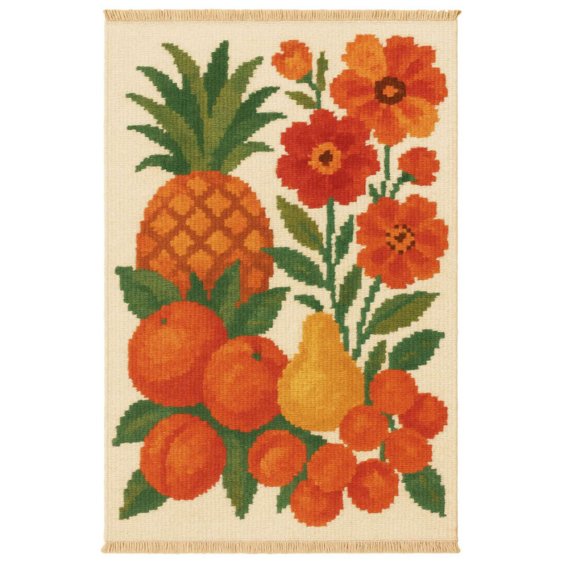 Retro Fruit Kitchen Accent Rug