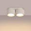 Aura Aluminium Flush Mount-158653857-158653859-158653877