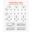 Ensemble de 3 moulures murales, ensemble de lambris, polystyrène léger à peindre, facile à installer, garniture murale imperméable pour la décoration intérieure du salon, de la chambre à coucher, blanc (24 x 54 + 24 x 24 po)