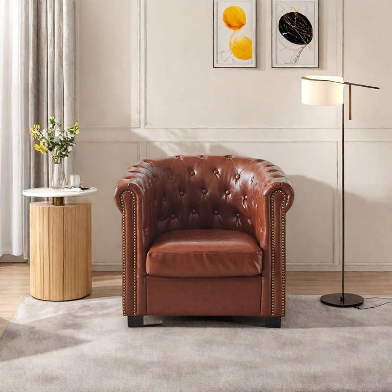 Surles, Simili cuir brun foncé
