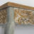 Vintage Rustic Wooden Console Table With Carved Details, 49.21" Long, Distressed Finish