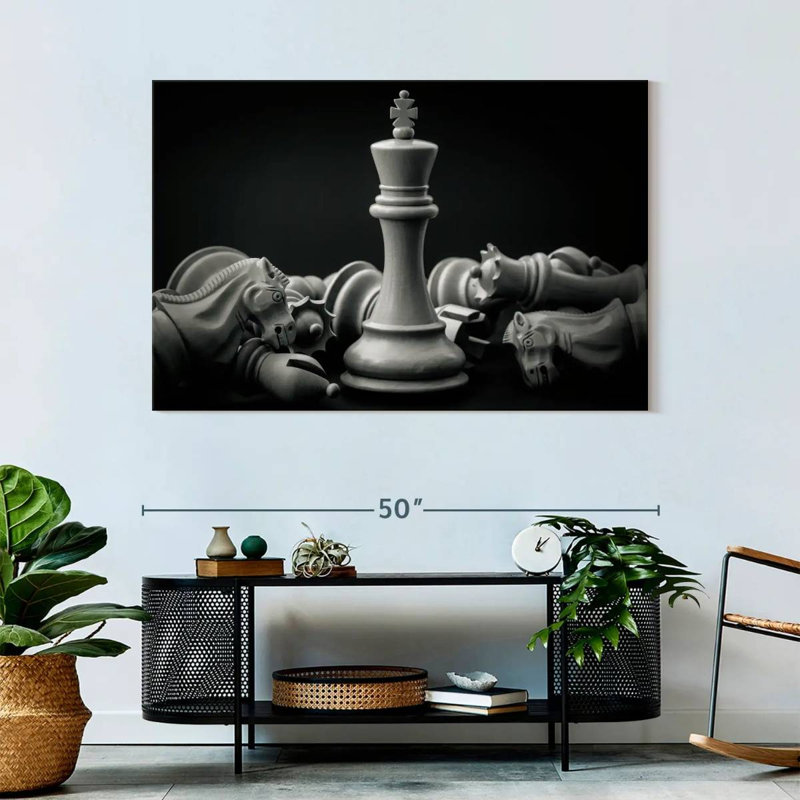«Chess King», reproduction sur toile, H 32 po x l 48 po x P 1,25 po
