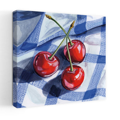 Trois cerises de pique-nique, art contemporain