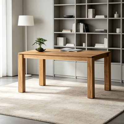 Simple Design Oak Solid Wood Rectangular Desk