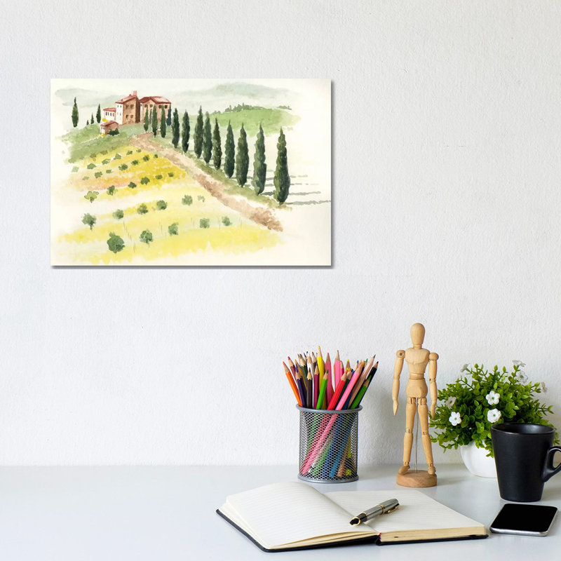 Tuscan Villa II by Jennifer Paxton Parker - Wrapped Canvas Gallery-Wrapped Canvas Giclée, 20.32cm H x 30.48cm W