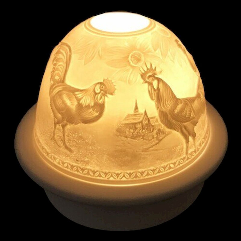 Photophore de table en porcelaine 4 po