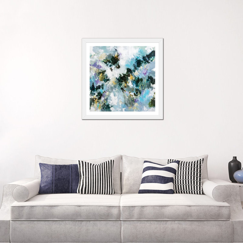 Reproduction d’art graphique, "respirant l’ombre" par Cristina dalla Valentina, H 24 po x l 24 po x p 1 po, Blanc