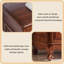 Commode à neuf tiroirs de style américain en bois massif brun de 55,12 po-341851707