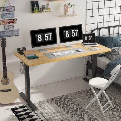 Adjustable Standing Desk, Whole-Piece Desktop