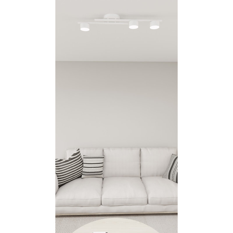 Samyak Flush Mount, White