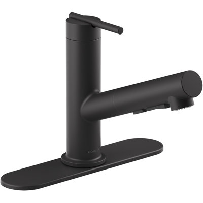 Crue Pull-Out Kitchen Sink Faucet, Pull-Out Laundry Faucet with Three-Function Sprayhead