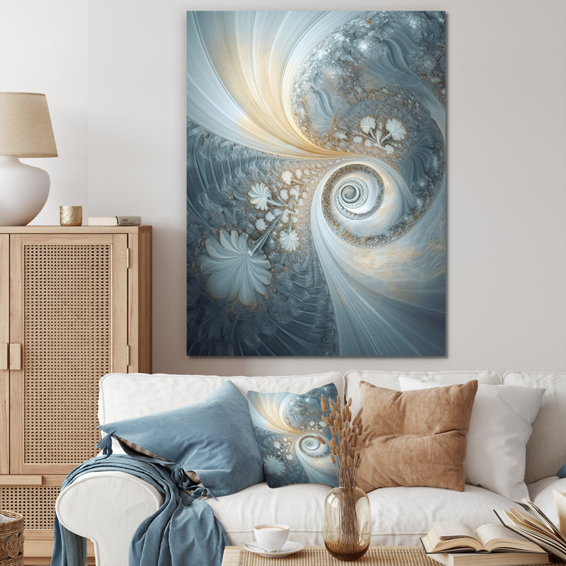 Cosmic Bliss Fractal Spiral I - impression, Toile tendue, H 44 po x l 34 po x P 1,5 po