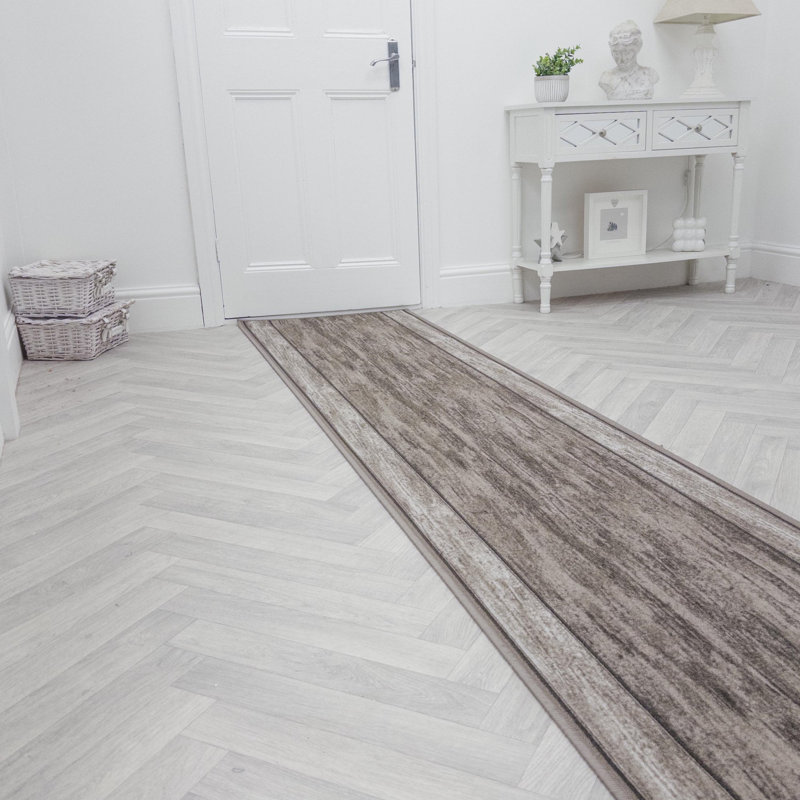 Runner Abstract Looped / Hooked Area Rug, Runner 66 x 360 cm