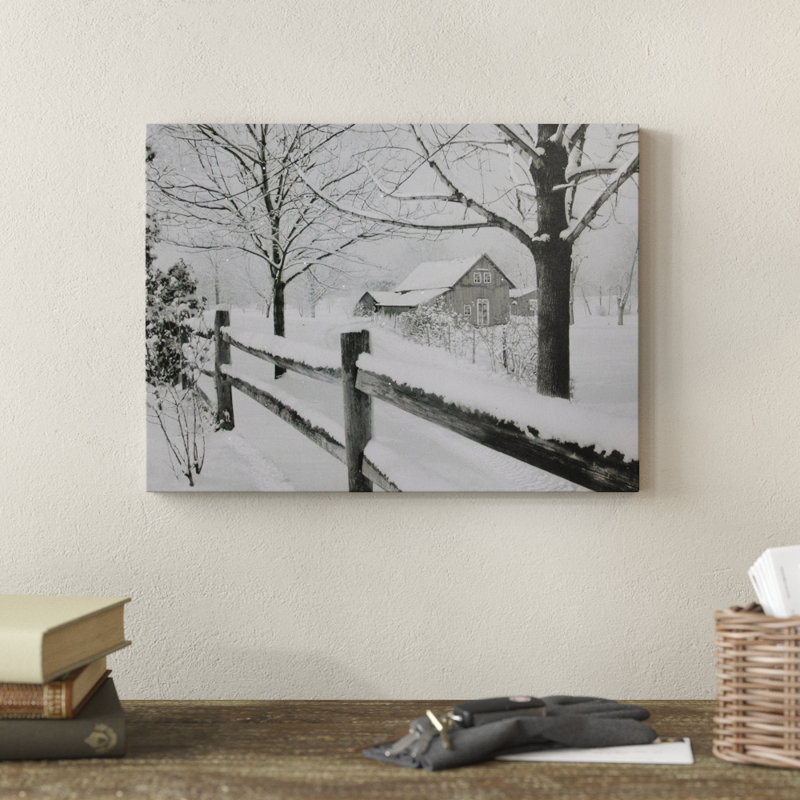 Art sur toile fibre optique, H 15,75 po x l 23,5 po