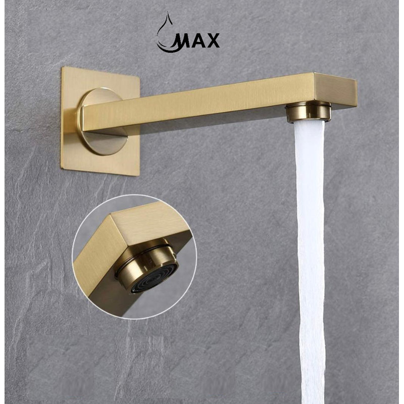 Pièce de rechange murale pour baignoire, Or brossé