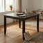 Cappuccino Solid Wood Square Dining Table and Chair Set with 18 Inch Self Storage Extendable Leaf
