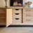 Minimalist Solid Wood Carved Sideboard